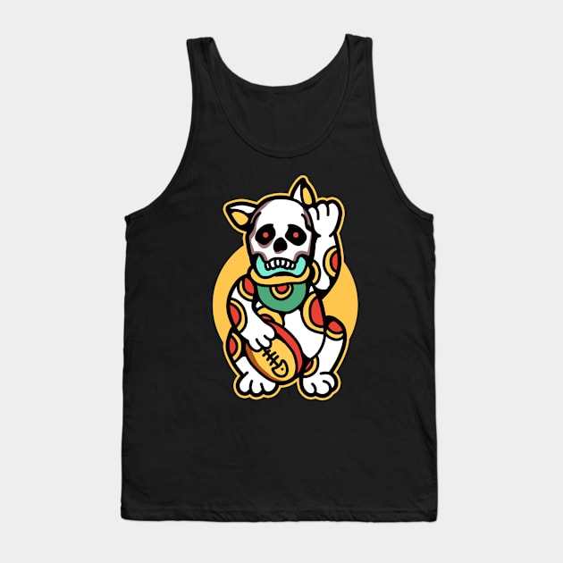 skull neko Tank Top by donipacoceng